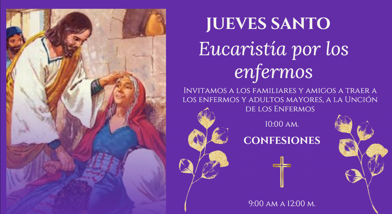 Eucaristía, confesiones y Unción de los enfermos