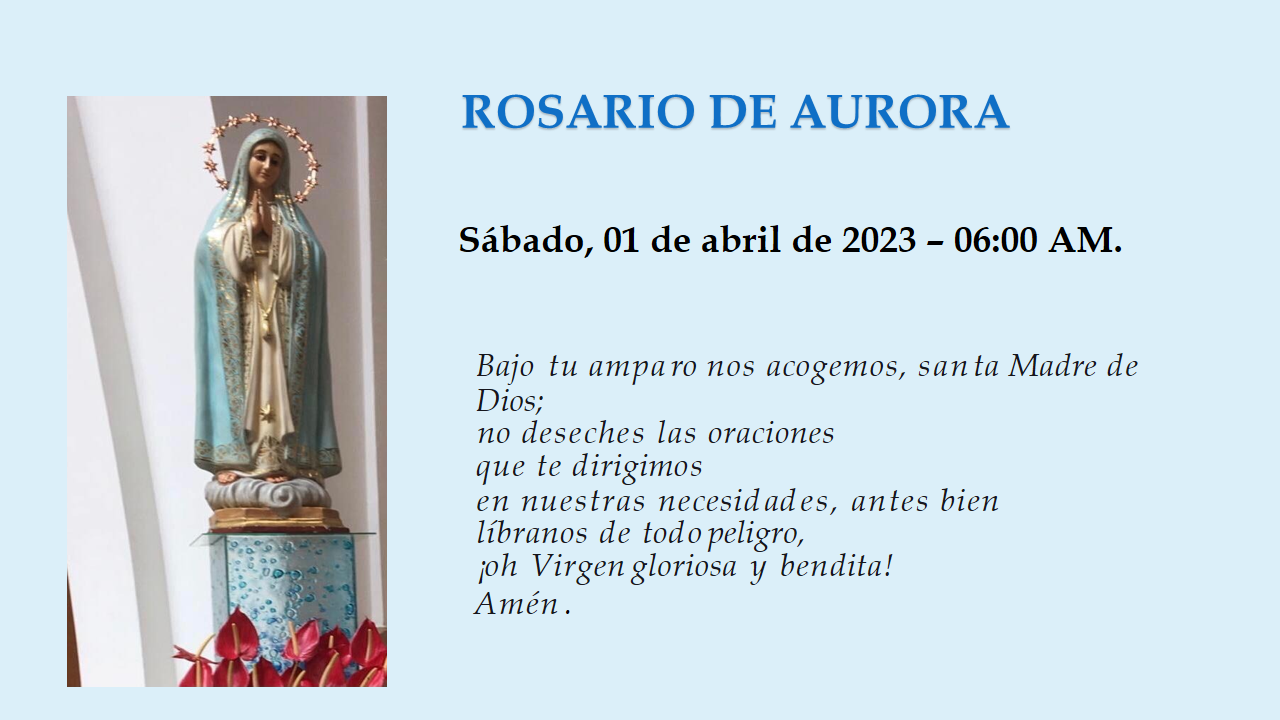 Rosario de aurora