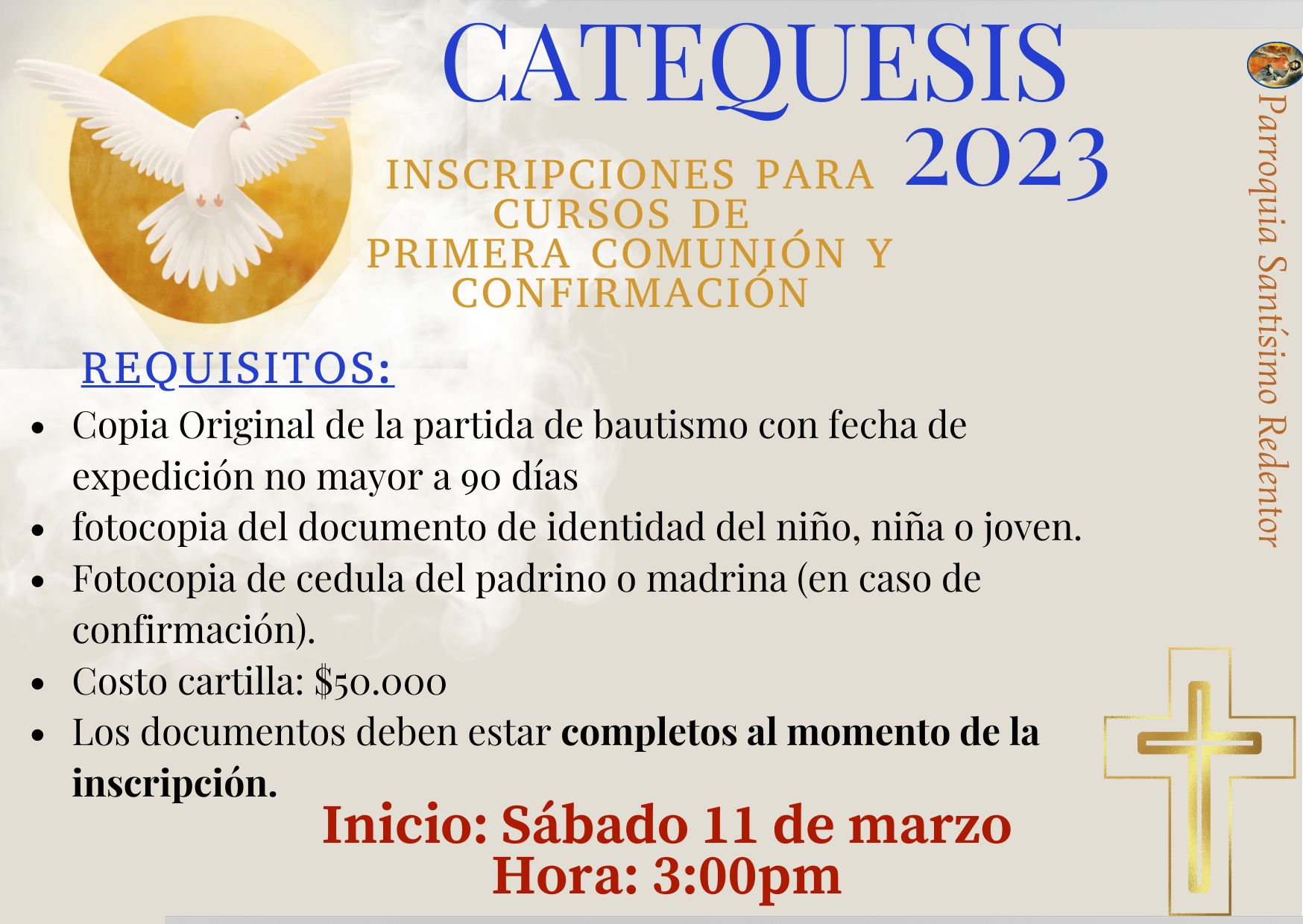 Requisitos de inscripción