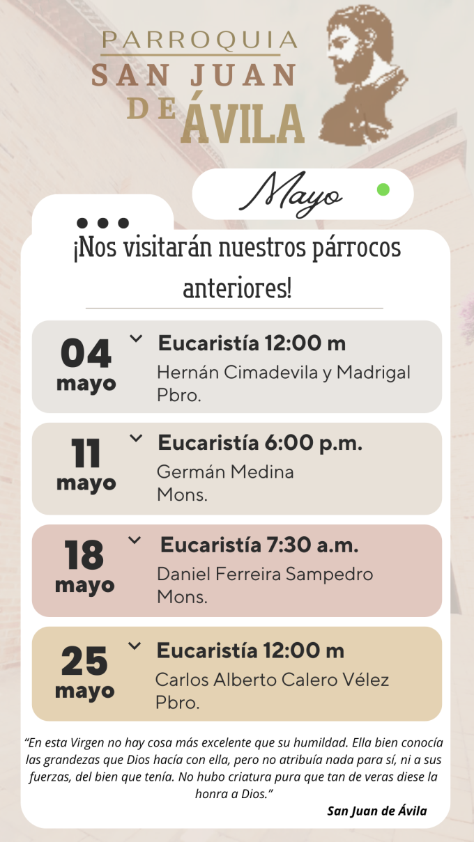 ACTIVIDADES MAYO 