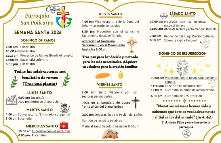 Programacion semana Santa